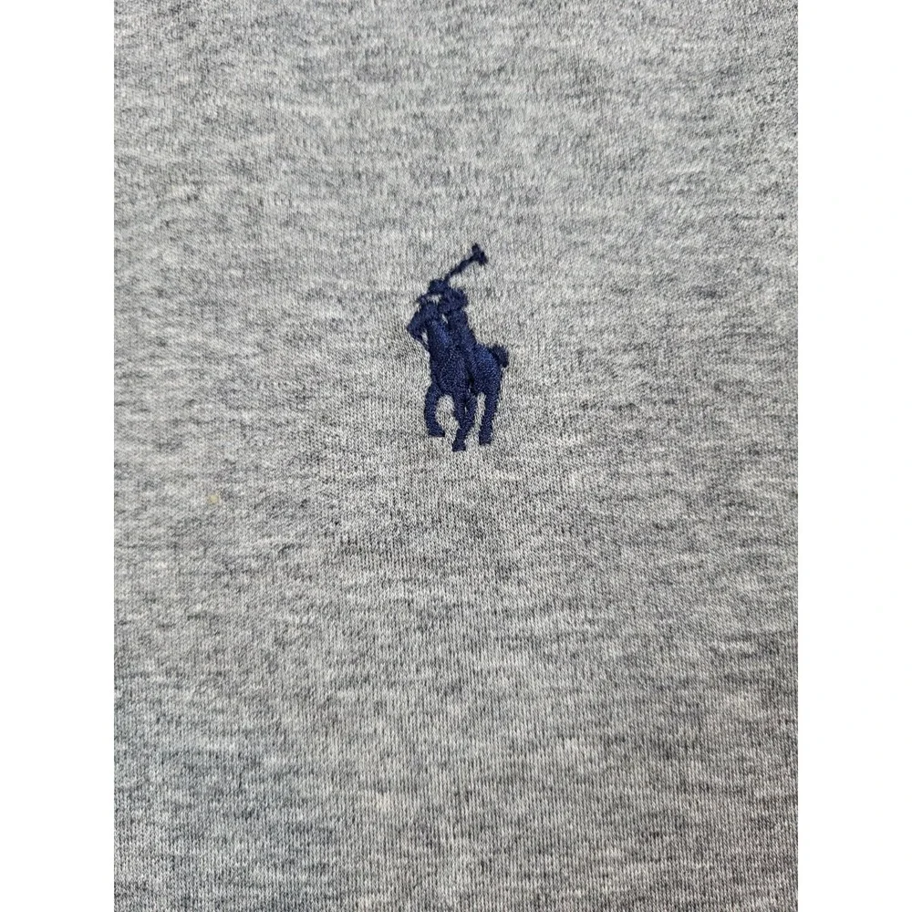 Polo Ralph Lauren Men's L Large Gray Pima Soft Touch Short Sleeve Polo Shirt